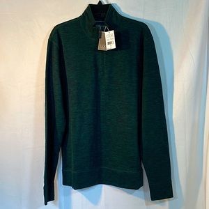 Ike Behar Mens 1/4 Zip Sweater, Medium